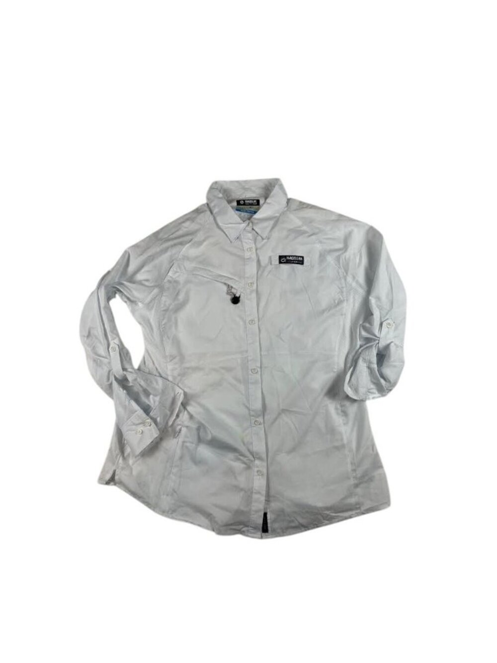 Magellan Outdoors Womens Fishing Shirt White XL Long Sleeve Button Up Vented